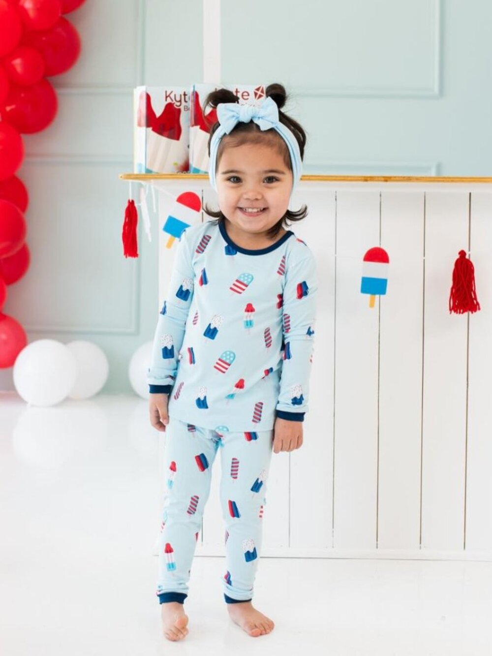 NWT/NIB Kyte Baby Long Sleeve Pajama set in Popsicle - Size 2T